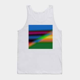 RED BLUE GREEN TEXTURE ART Tank Top